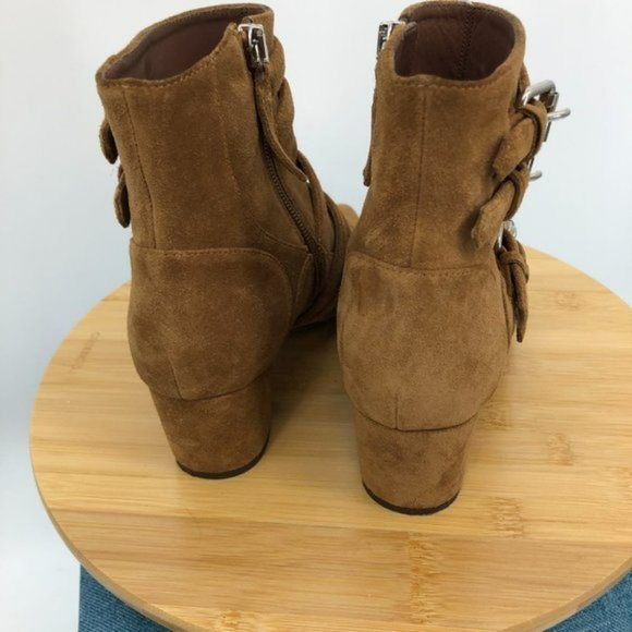 Tabitha  Simmons Brown Christy Suede Ankle Boots size EU 36.5 - Picture 5 of 15